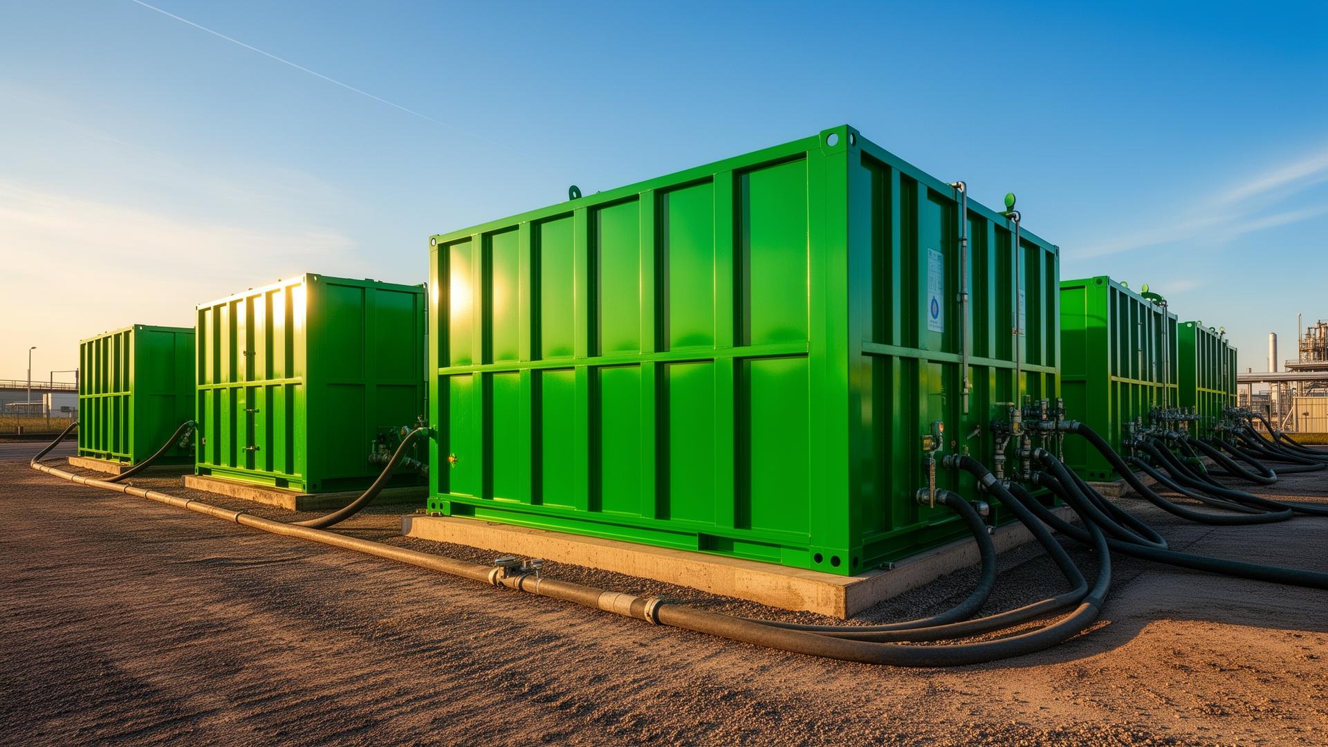 Vlerk verhuurtanks op locatie